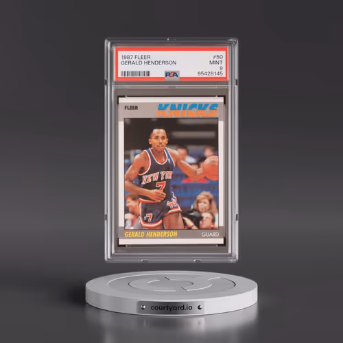 1987 Fleer #50 Gerald Henderson (PSA 9 MINT)