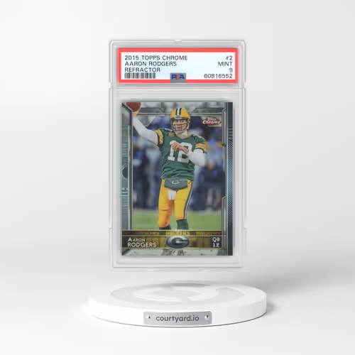 2015 Topps Chrome #2 Aaron Rodgers - Refractor (PSA 9 MINT)