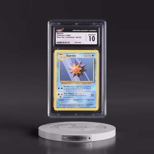 1999 Base Set #64/102 Starmie (CGC 10 GEM MINT)