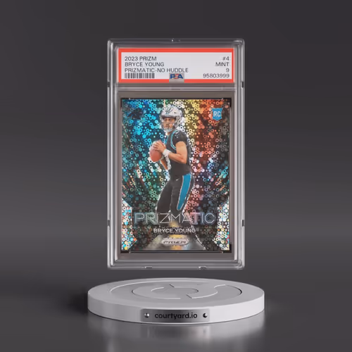 2023 Panini Prizm Prizmatic #4 Bryce Young - No Huddle (PSA 9 MINT)