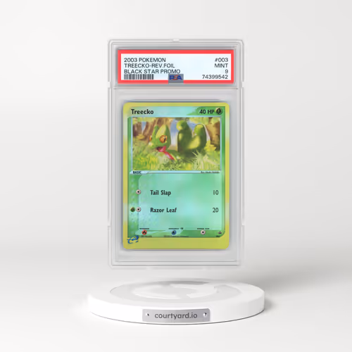 2003 Pokémon Black Star Promo #003 Treecko - Reverse Foil (PSA 9 MINT)