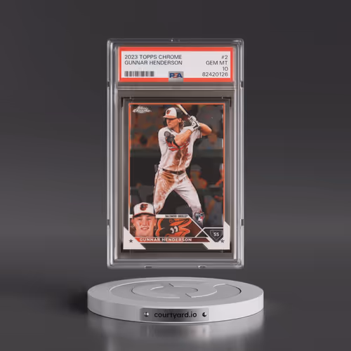 2023 Topps Chrome #2 Gunnar Henderson (PSA 10 GEM MINT)