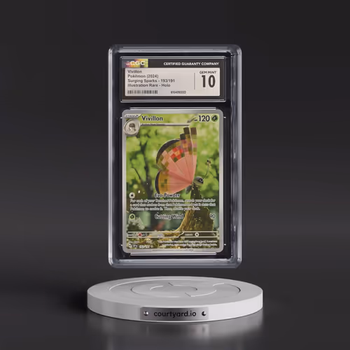 2024 Pokémon Ssp EN-Surging Sparks #193 Vivillon - Illustration Rare (CGC 10 GEM MINT)