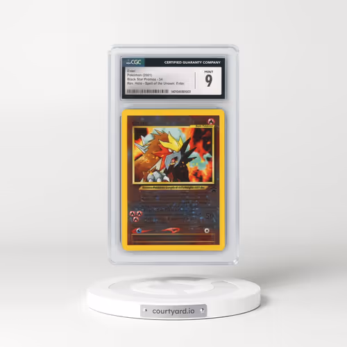 1999 Black Star Promos #34 Entei - Rev. Holo Spell of the Unown: Entei (CGC 9 MINT)
