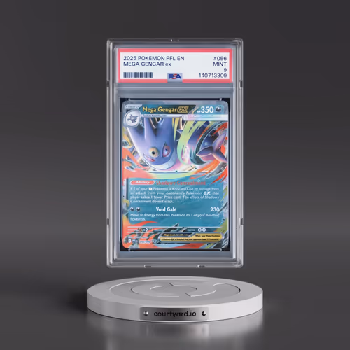 2025 Pokémon Pfl EN-Phantasmal Flames #056 Mega Gengar EX - Holo (PSA 9 MINT)
