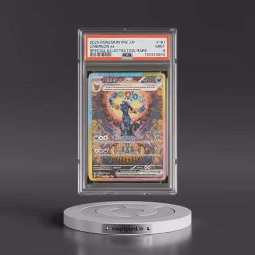 2025 Pokémon Pre EN-Prismatic Evolutions #161 Umbreon EX - Holo Special Illustration Rare (PSA 9 MIN
