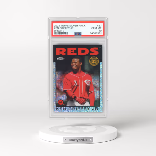 2021 Topps Silver Pack 1986 Chrome Promo #37 Ken Griffey Jr - Update (PSA 10 GEM MINT)