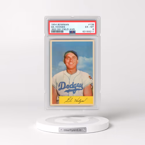1954 Bowman #138 Gil Hodges - .992/.991 Field Avg. (PSA 6 EX-MT)