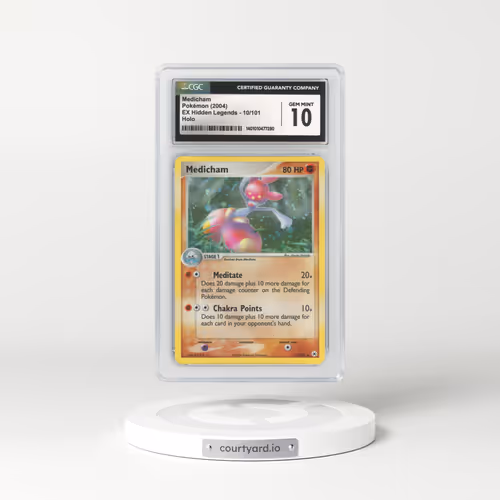2004 EX Hidden Legends #10 Medicham - Holo (CGC 10 GEM MINT)