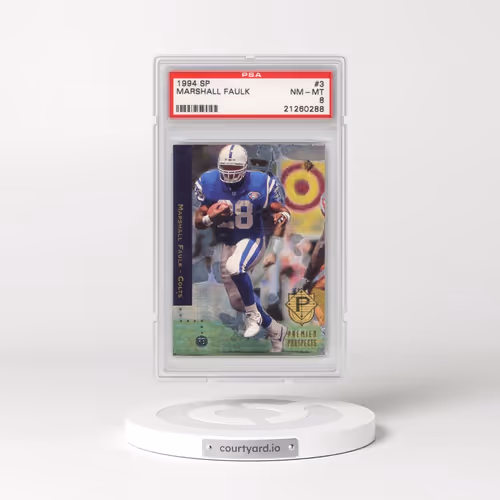 1994 SP #3 Marshall Faulk - Foil (PSA 8 NM-MT)