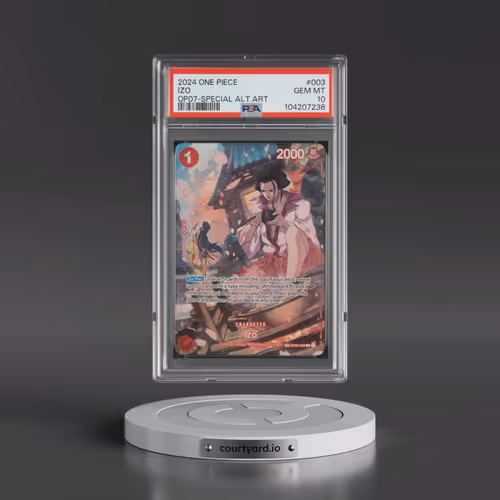 2024 One Piece OP07-500 Years in the Future #003 Izo - Special Alternate Art (PSA 10 GEM MINT)