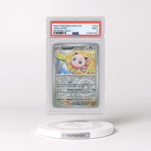 2023 Pokémon Mew EN-151 #039 Jigglypuff - Reverse Holo (PSA 9 MINT)