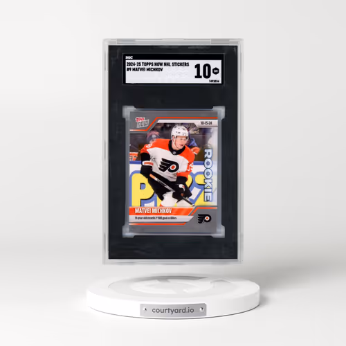 2024 Topps Now Nhl Stickers #9 Matvei Michkov (SGC 10 GEM MINT)