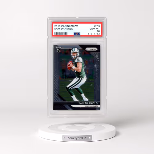 2018 Panini Prizm #203 Sam Darnold (PSA 10 GEM MINT)