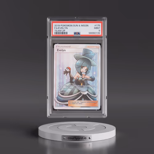 2019 Pokémon Sun & Moon Team Up #175 Evelyn - Full Art (PSA 9 MINT)