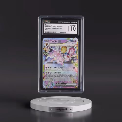 2024 Pokémon Sv8a-Terastal Fest EX #063 Espeon EX - Holo (CGC 10 GEM MINT)