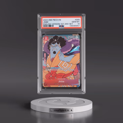 2024 One Piece English Version 1st Anniversary Set #005 Jinbe (PSA 10 GEM MINT)