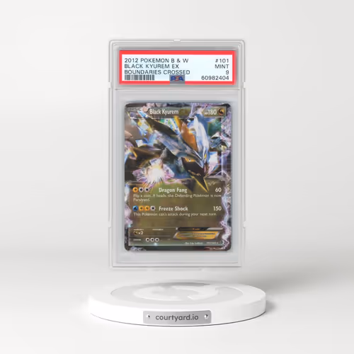 2012 Pokémon Black & White Boundaries Crossed #101 Black Kyurem EX - Holo (PSA 9 MINT)