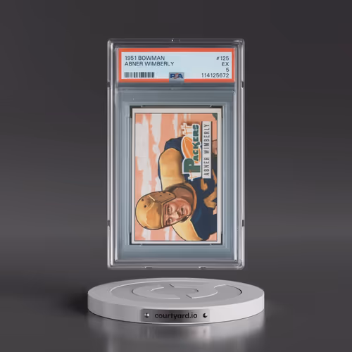1951 Bowman #125 Abner Wimberly (PSA 5 EX)