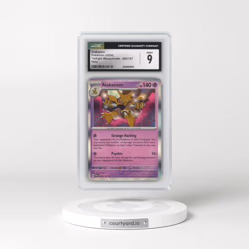 2024 Twilight Masquerade - TWM EN #082/167 Alakazam - Holo (CGC 9 MINT)