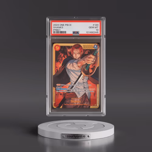 2024 One Piece PRB01-Premium Booster -One Piece Card the Best #120 Shanks (PSA 10 GEM MINT)
