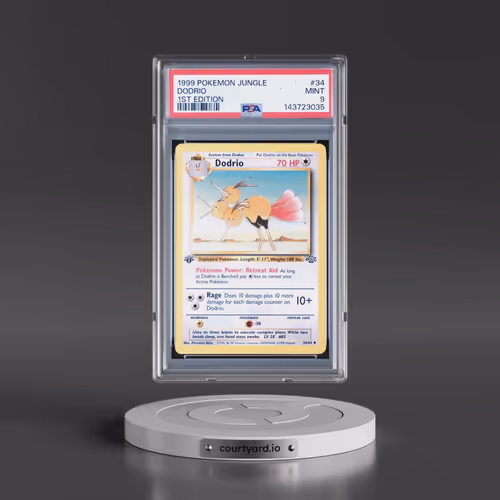 1999 Pokémon Jungle #34 Dodrio - 1st Edition (PSA 9 MINT)