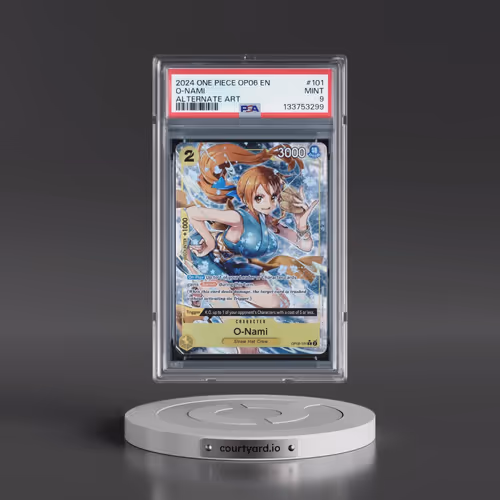 2024 One Piece OP06-Wings of the Captain #101 O-Nami - Alternate Art (PSA 9 MINT)