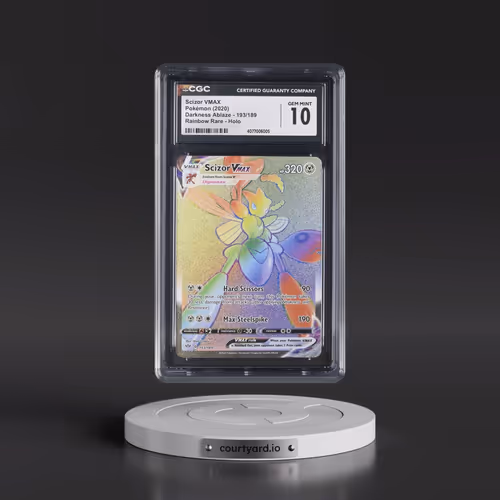 2020 Darkness Ablaze #193/189 Scizor VMAX - Rainbow Rare Holo (CGC 10 GEM MINT)