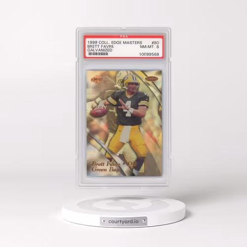 1999 Collector's Edge Masters #80 Brett Favre - Galvanized (PSA 8 NM-MT)