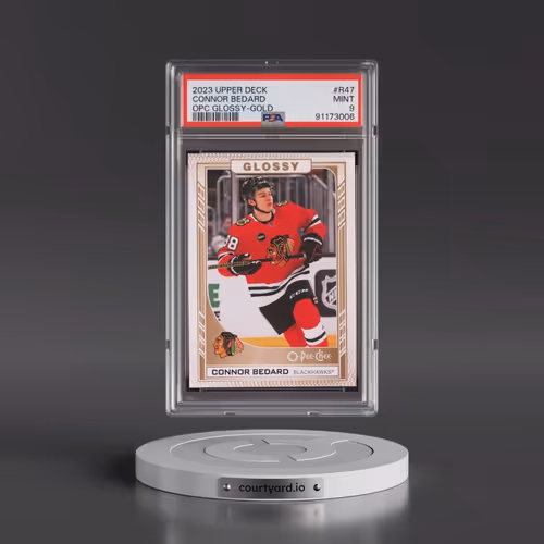 2023 Upper Deck OPC Glossy #R47 Connor Bedard - Gold (PSA 9 MINT)