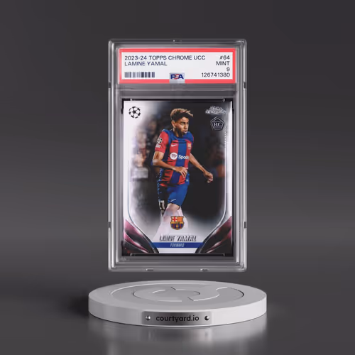 2023-24 Topps Chrome UEFA Club Competitions #64 Lamine Yamal (PSA 9 MINT)