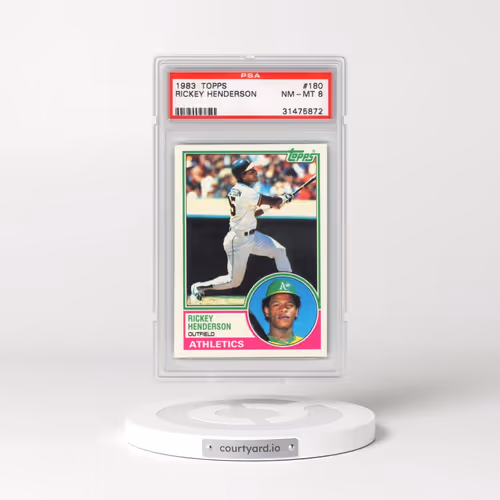 1983 Topps #180 Rickey Henderson (PSA 8 NM-MT)