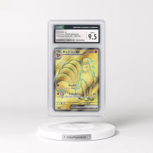 2023 Japanese Pokémon 151 #188 Ninetales EX - Full Art Holo (CGC 9.5 MINT+)