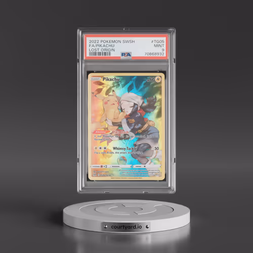 2022 Pokémon Sword & Shield Lost Origin #TG05 Pikachu - Full Art (PSA 9 MINT)