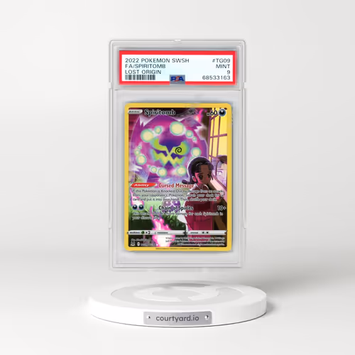 2022 Pokémon Sword & Shield Lost Origin #TG09 Spiritomb - Full Art (PSA 9 MINT)