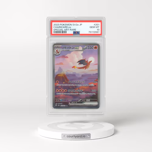 2023 Pokémon Sv2a-Pokemon 151 #201 Charizard EX - Holo Special Art Rare (PSA 10 GEM MINT)