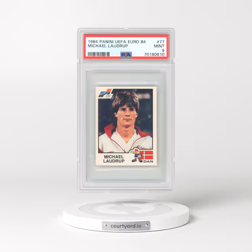 1984 Panini UEFA Euro 84 #77 Michael Laudrup (PSA 9 MINT)