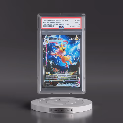 2021 Pokémon Swsh Black Star Promo #184 Jolteon Vmax - Full Art Jolteon Vmax Premium Collection (PSA