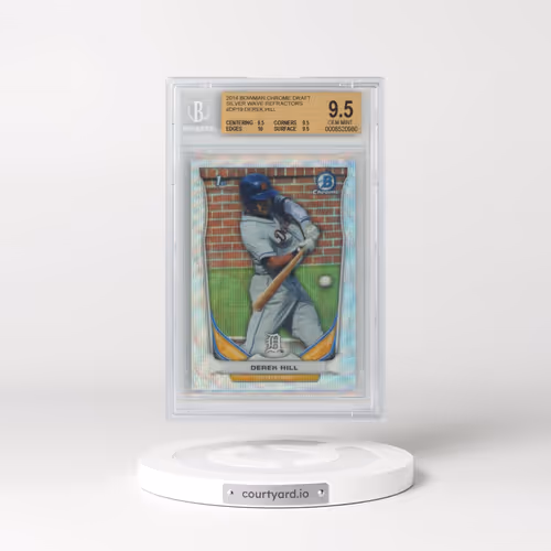2014 Bowman Chrome Draft Silver Wave Refractors #CDP19 Derek Hill (BGS 9.5 GEM MINT)