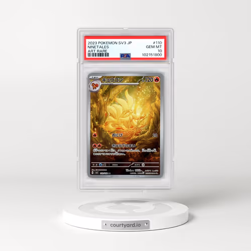 2023 Pokémon SV3-Ruler of the Black Flame #110 Ninetales - Art Rare (PSA 10 GEM MINT)