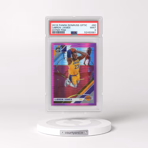 2019 Panini Donruss Optic #60 LeBron James - Hyper Pink (PSA 9 MINT)