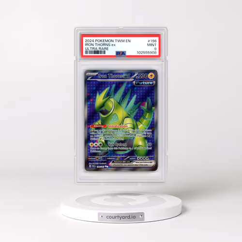 2024 Pokémon Twm EN-Twilight Masquerade #196 Iron Thorns EX - Holo Ultra Rare (PSA 9 MINT)