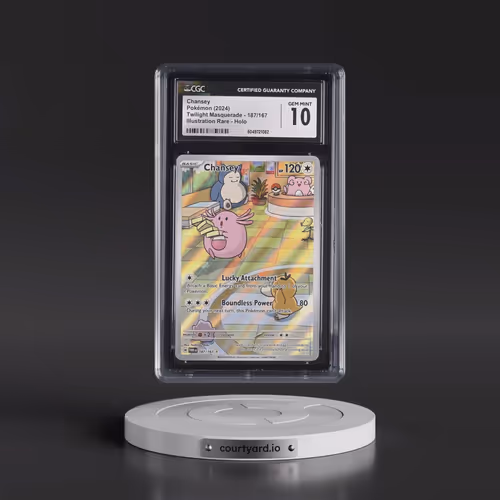 2024 Twilight Masquerade - TWM EN #187/167 Chansey - Illustration Rare Holo (CGC 10 GEM MINT)