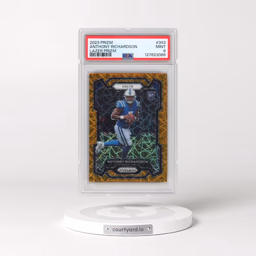 2023 Panini Prizm #343 Anthony Richardson - Lazer Prizm (PSA 9 MINT)