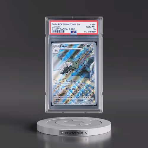2024 Pokémon Twm EN-Twilight Masquerade #184 Lairon - Illustration Rare (PSA 10 GEM MINT)