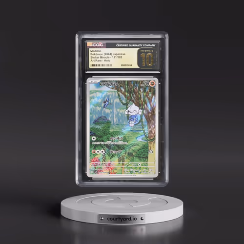 2024 Pokémon SV7-Stellar Miracle #111 Meditite - Art Rare (CGC 10 PRISTINE)
