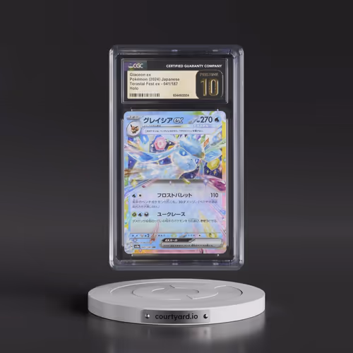 2024 High Class Pack: Terastal Fest ex - sv8a #041/187 Glaceon ex - Holo (CGC 10 PRISTINE)