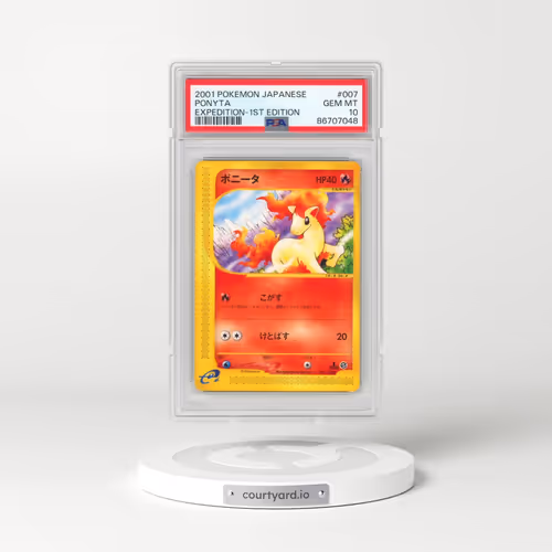 2001 Pokémon Expedition #007 Ponyta - 1st Edition (PSA 10 GEM MINT)