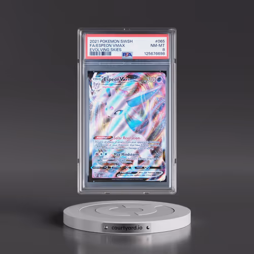 2021 Pokémon Sword & Shield Evolving Skies #065 Espeon Vmax - Full Art (PSA 8 NM-MT)