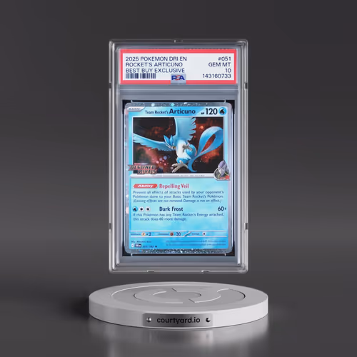 2025 Pokémon Dri EN-Destined Rivals #051 Team Rocket's Articuno - Best Buy Exclusive (PSA 10 GEM MIN